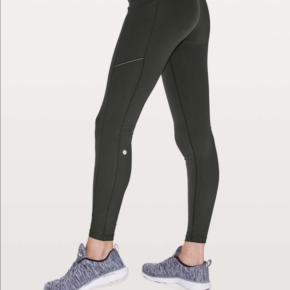lululemon speed up tight leggings black size 8